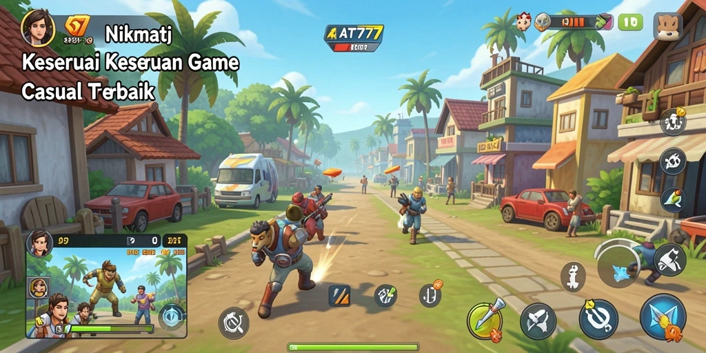 Tampilan gameplay seru dan interaktif dari AT777 yang menarik.