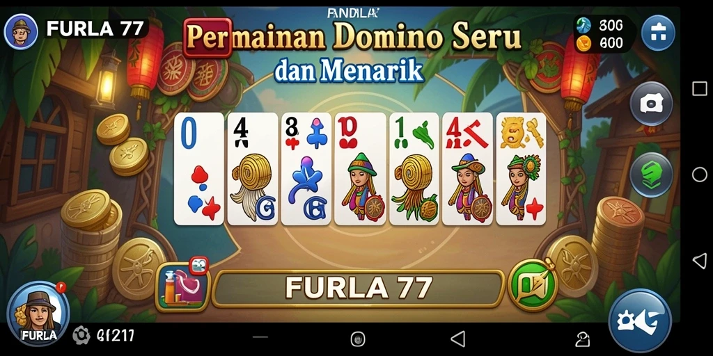 Tampilan gameplay seru dan interaktif dari FURLA77.