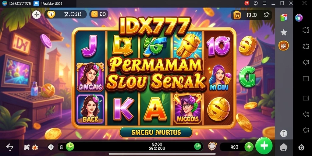 Tangkapan layar gameplay IDX777 yang menggembirakan dengan berbagai tema Slot.