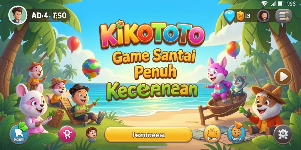 Tampilan gameplay KIKOTOTO yang ceria dan menarik.