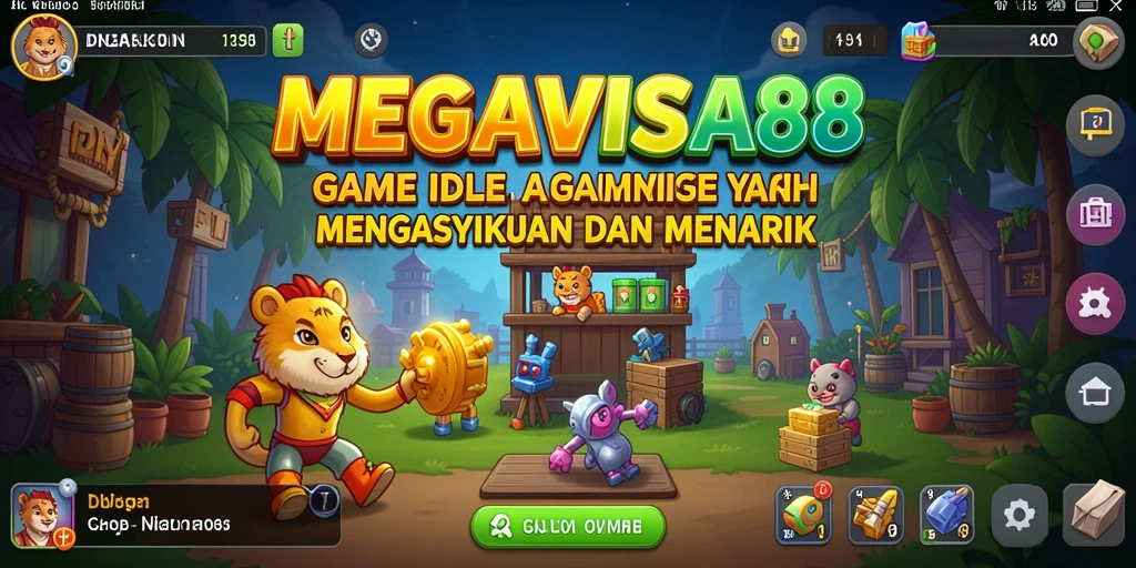 Screenshot gameplay MEGAVISA88 menampilkan aksi Idle yang seru.