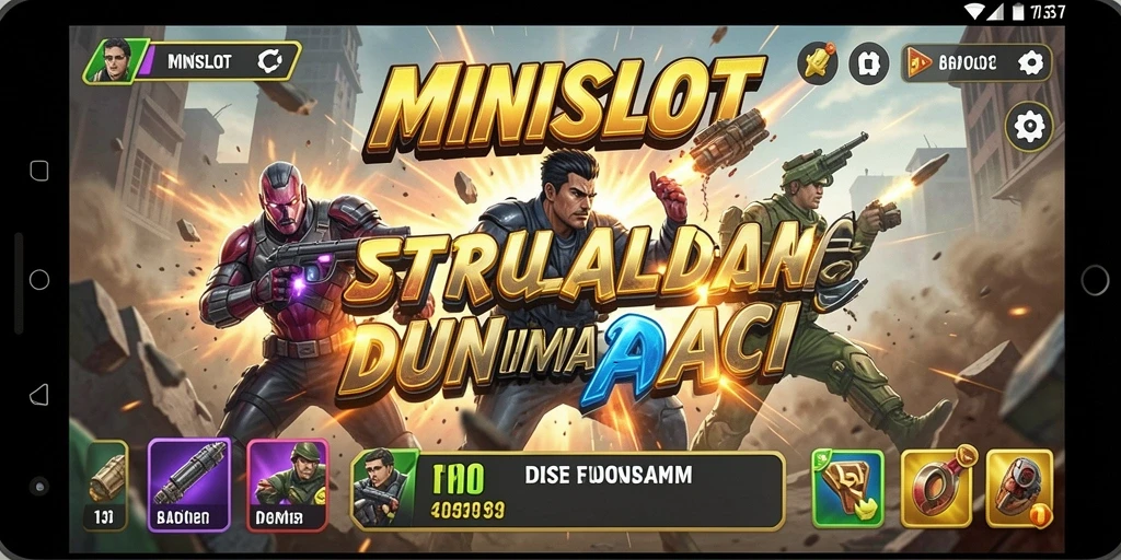 Gameplay mendebarkan dari MINISLOT dengan aksi yang intens.