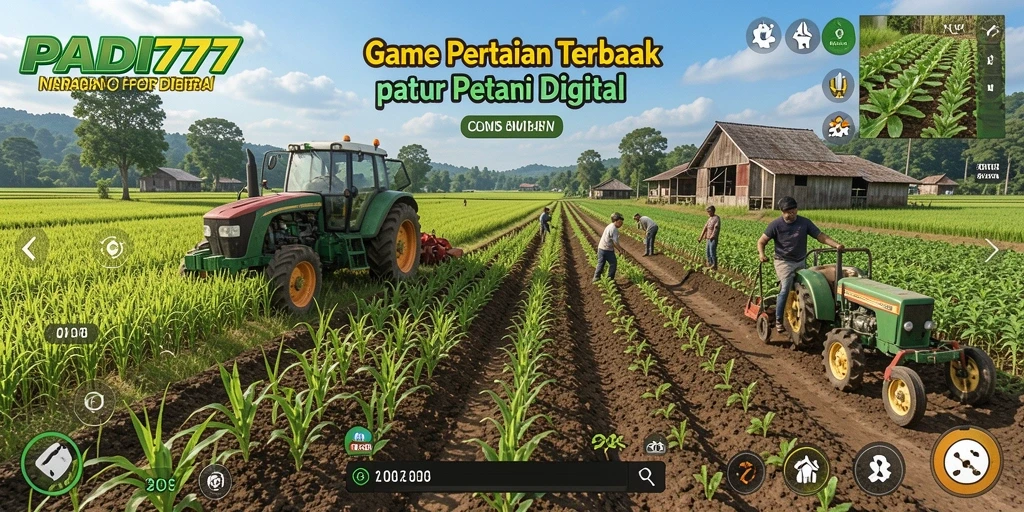 Tampilan gameplay PADI777 menunjukkan keseruan bertani yang mengasyikkan.