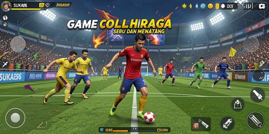 Tampilan aksi seru dalam game olahraga SUKA86.
