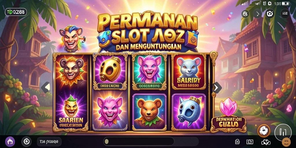 Screenshot TO288 menampilkan gameplay Slot yang penuh warna dan menarik.