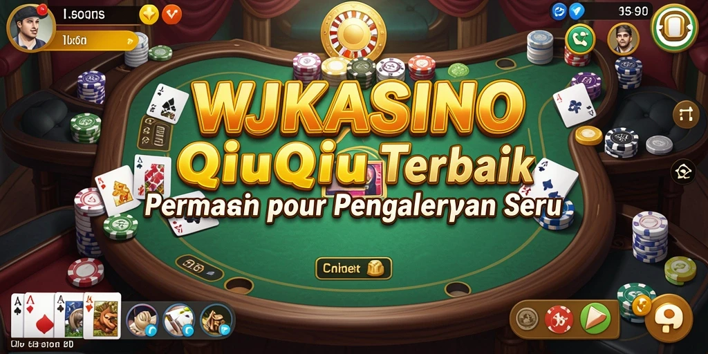 Tampilan menarik dari gameplay QiuQiu WJKASINO yang mendebarkan.